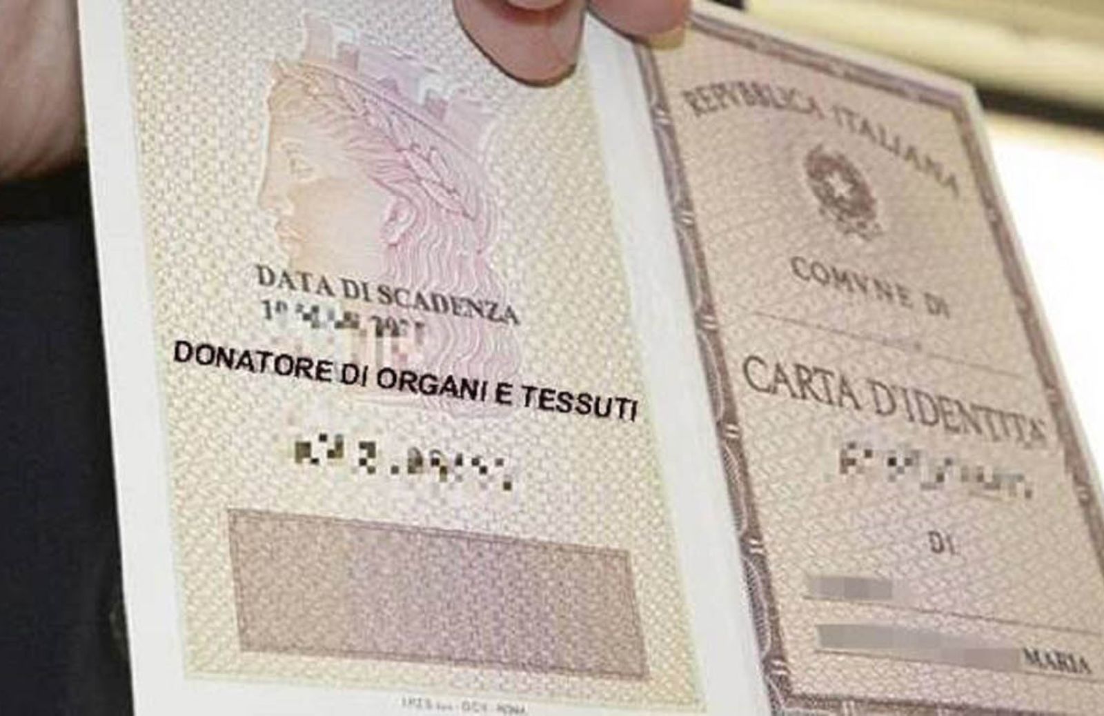 Donazione organi: ora la scelta è sulla carta d’identità