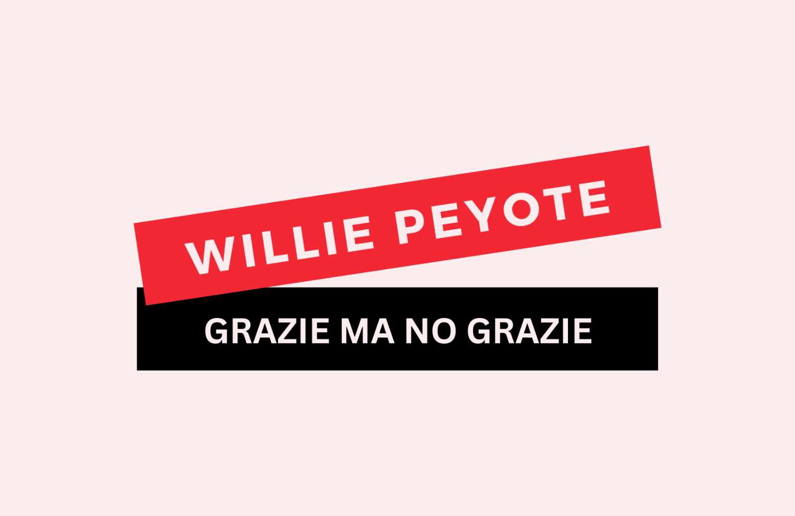 “Grazie ma no grazie” di Willie Peyote: testo e significato