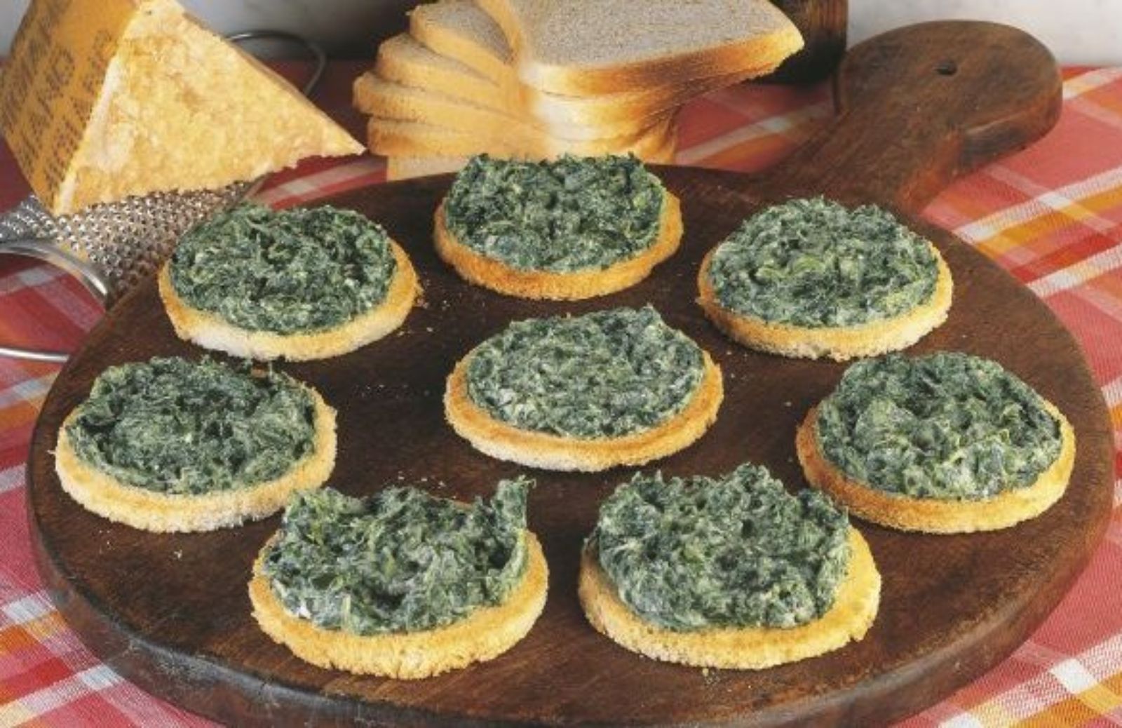 Come fare le tartine con gli spinaci