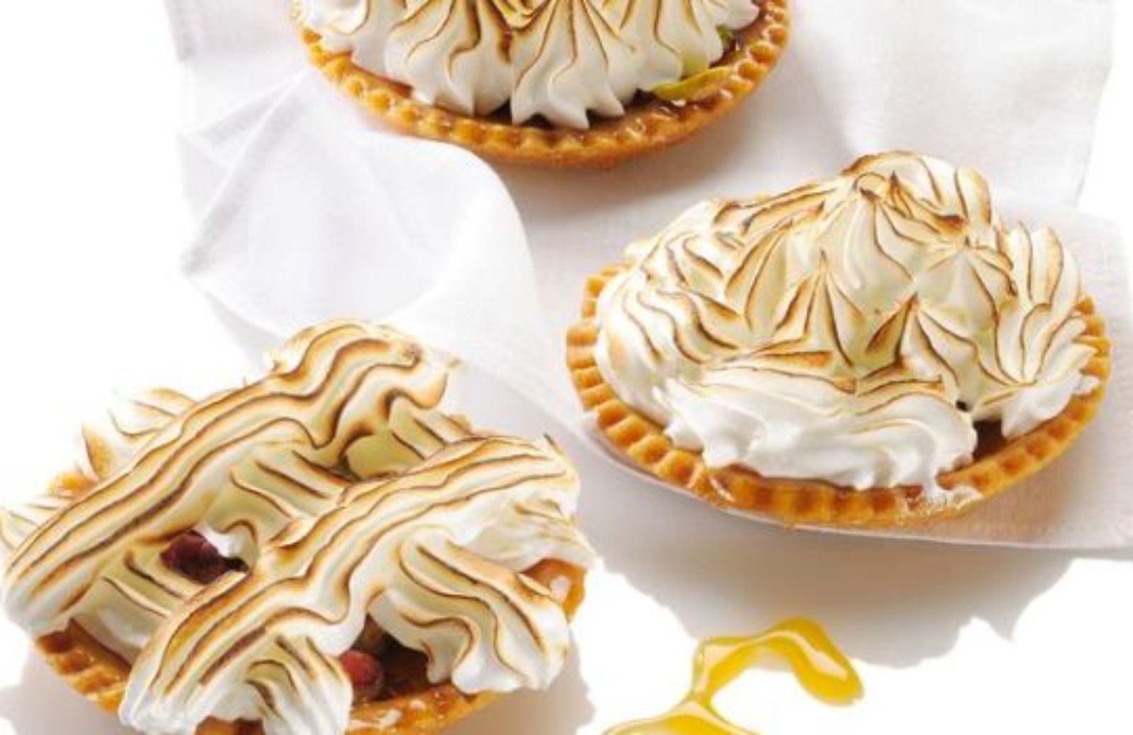 Come fare le crostatine meringate al miele e pistacchi