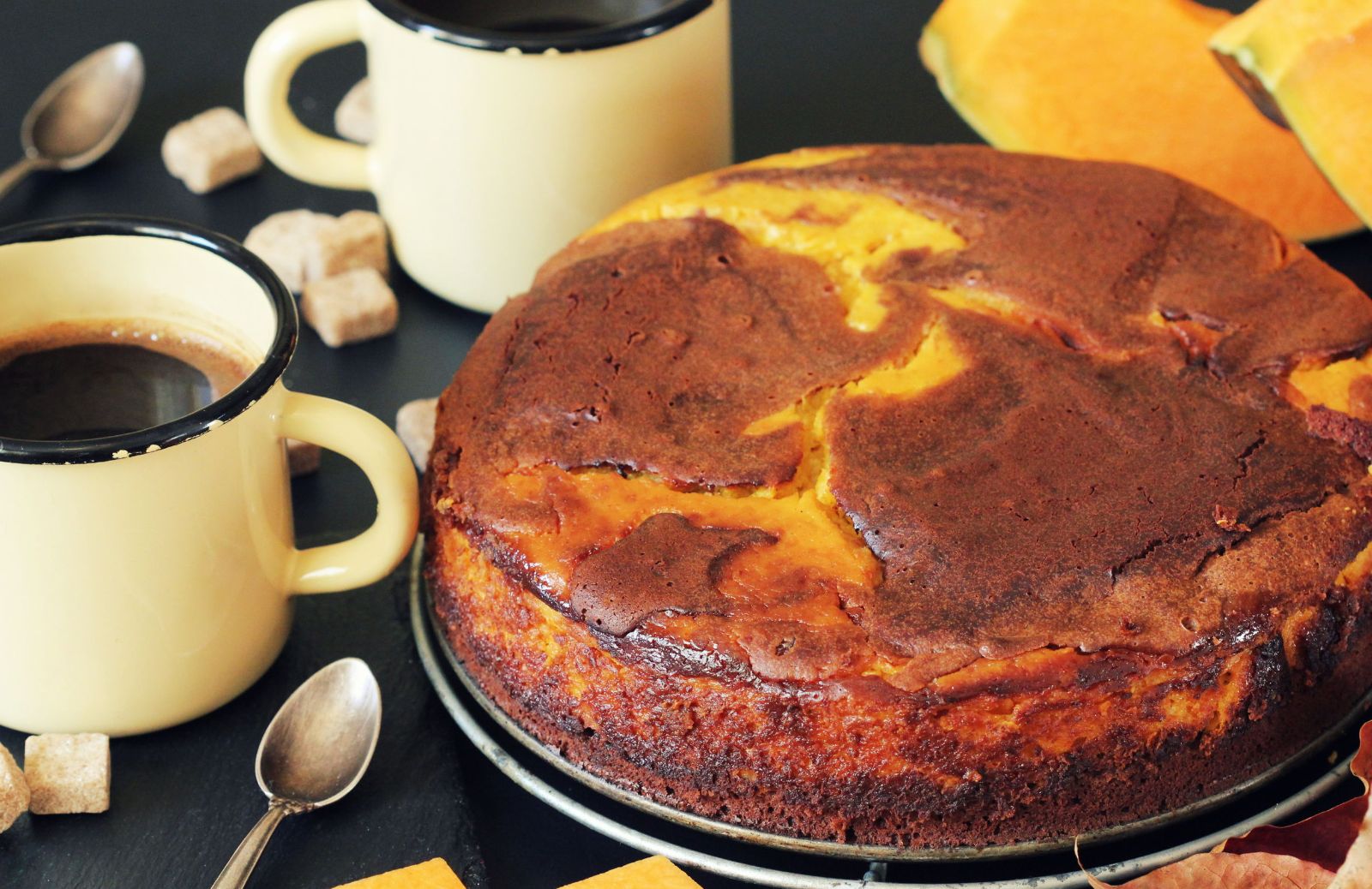 La ricetta della torta di zucca e cioccolato