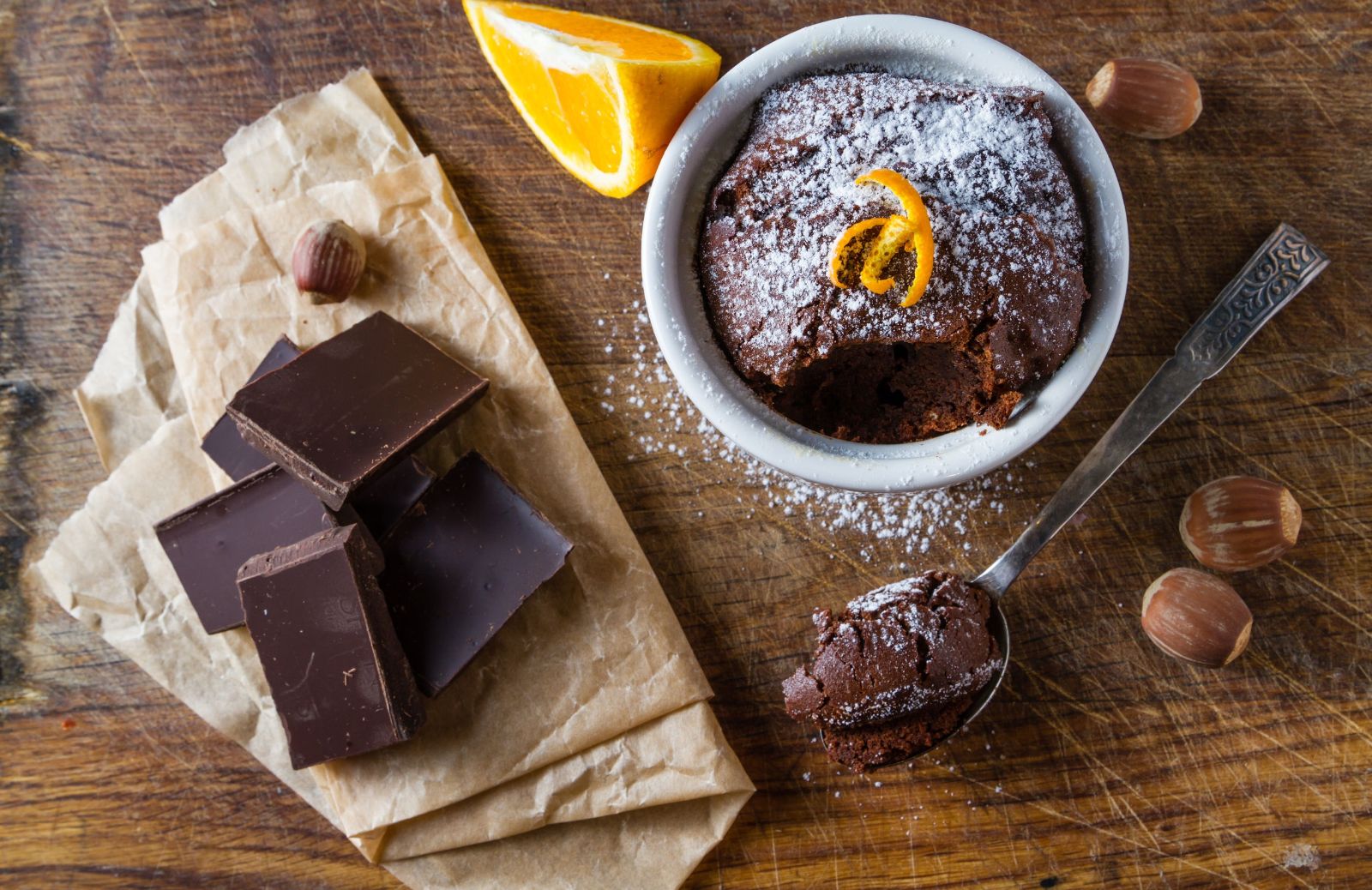 Muffin al cioccolato con cuore morbido fatti in casa (slurp!)