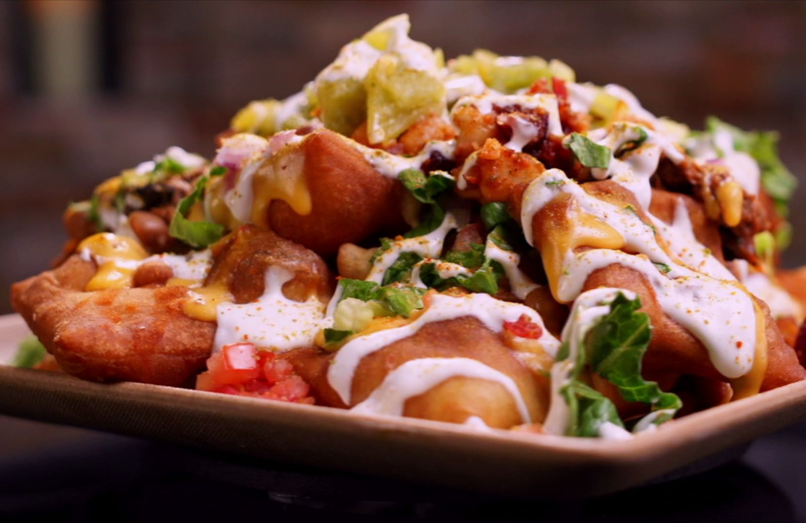 Fried Bread Nachos: la rivisitazione dello gnocco fritto negli USA