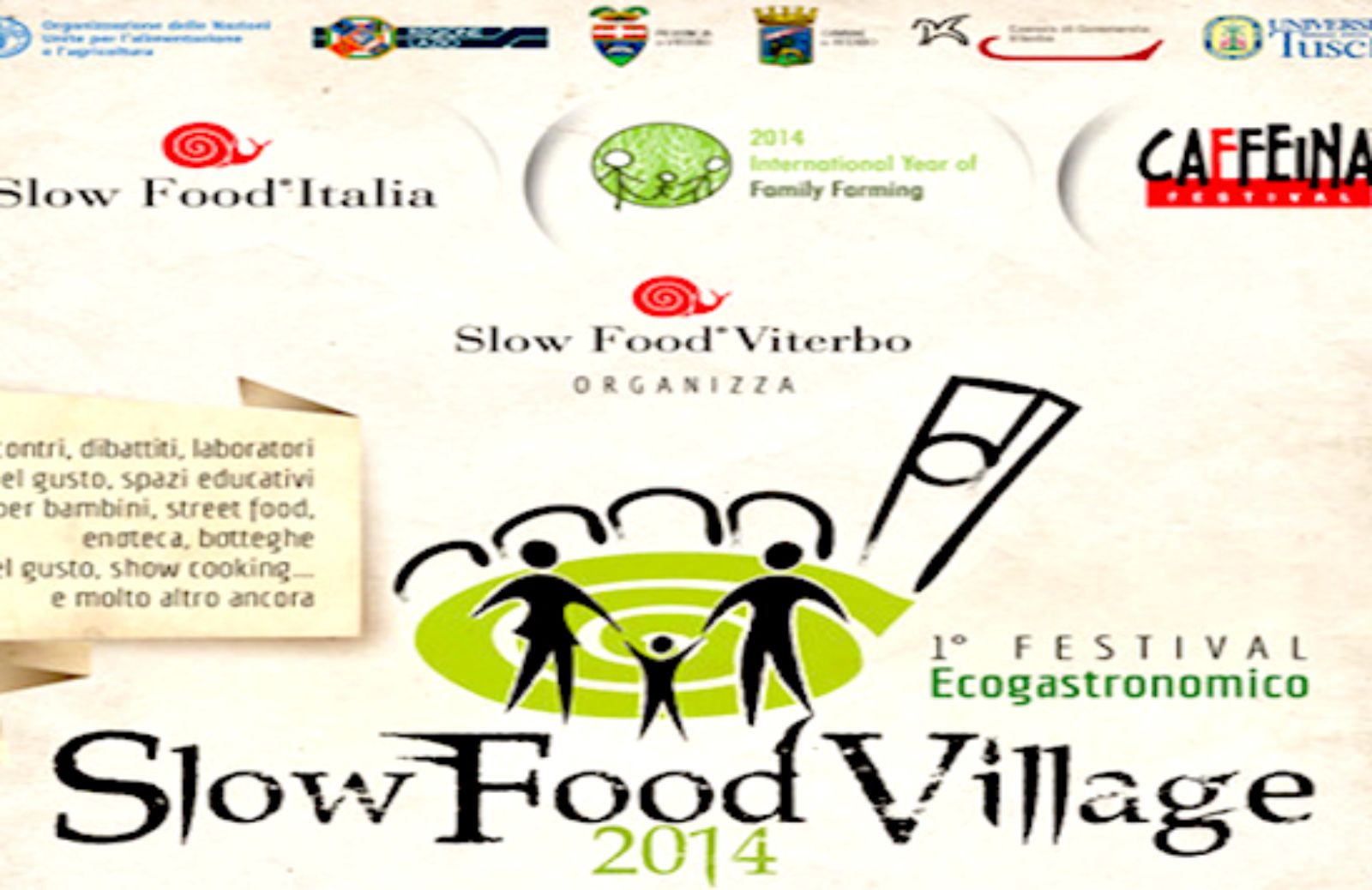 A Viterbo Caffeina e Slow Food Village