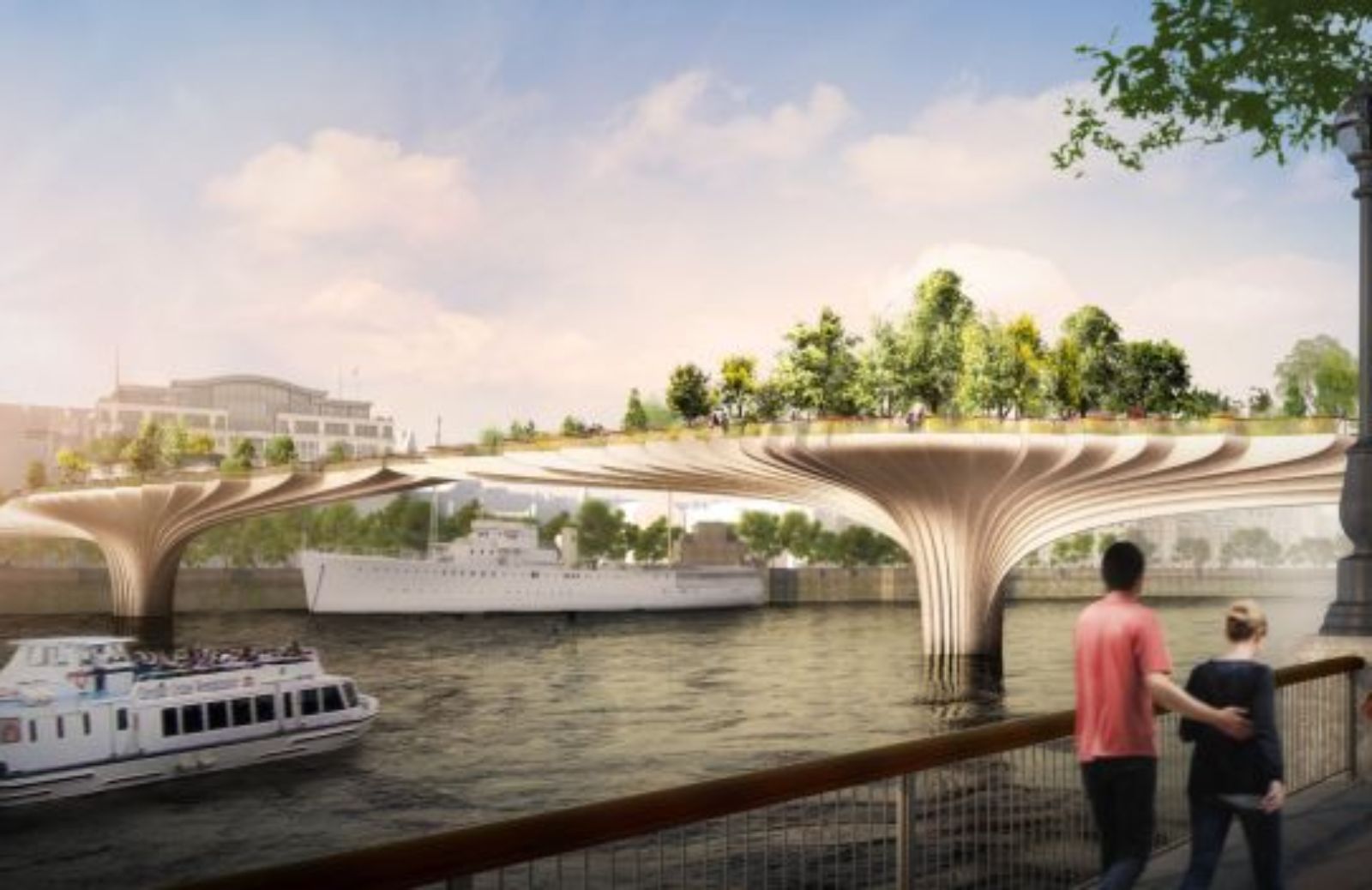 The Garden Bridge, il ponte-giardino sul Tamigi dal 2017