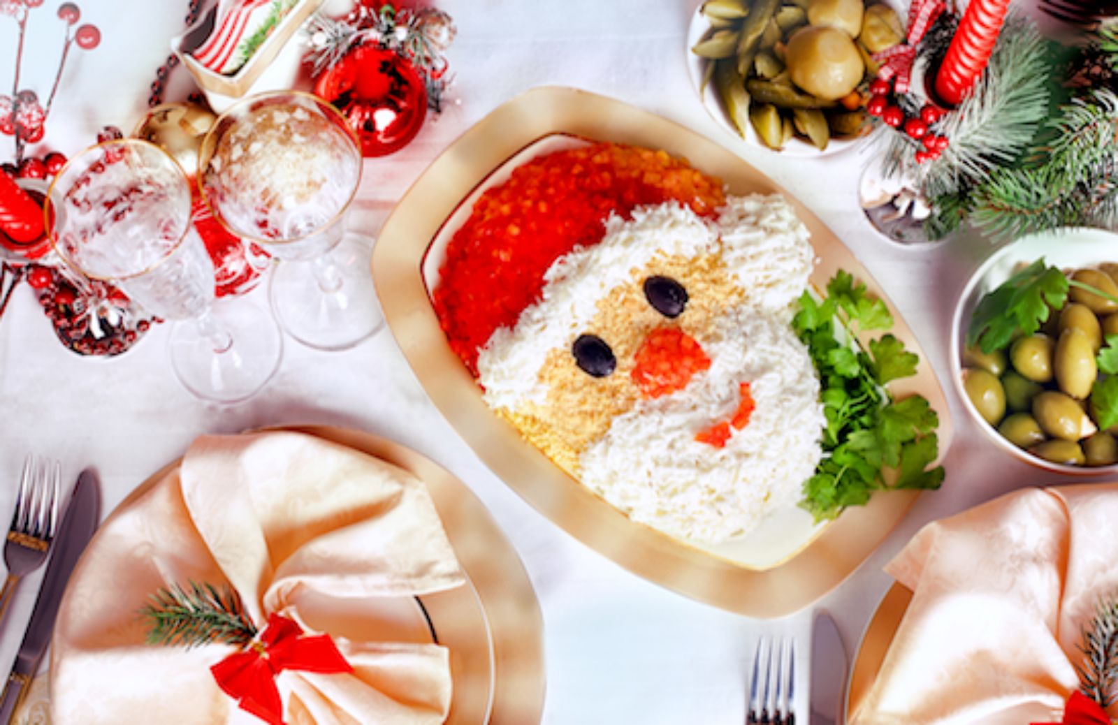 Come fare un antipasto Babbo Natale per i bambini