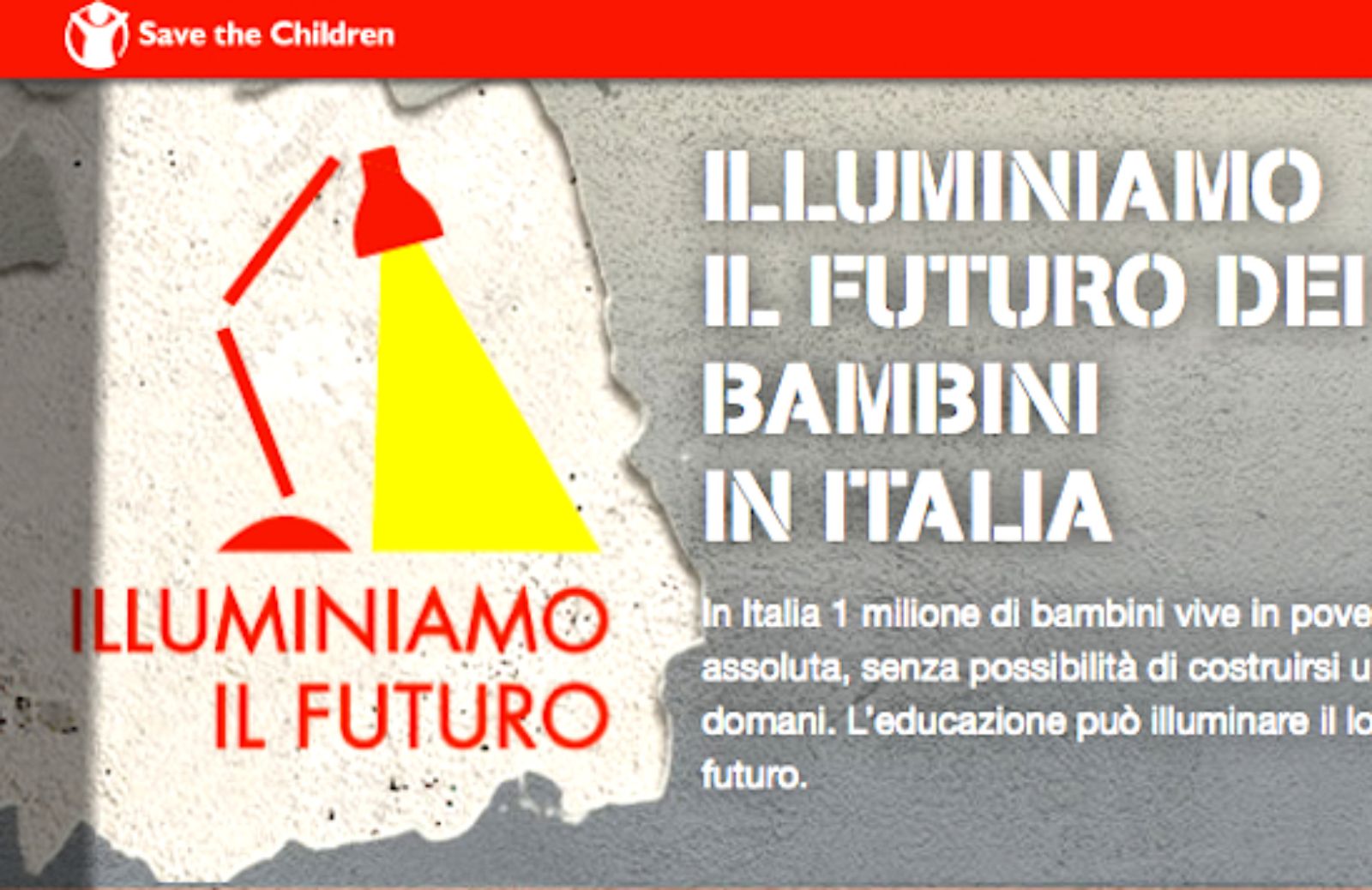 Al via la campagna Illuminiamo il futuro