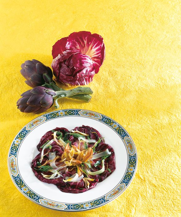 Una variante del carpaccio di chioggia con i carciofi