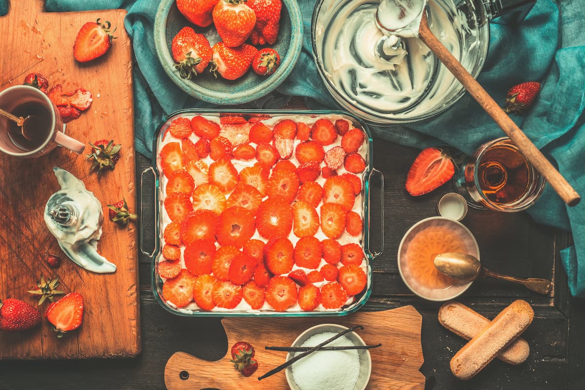 Tiramisù alle fragole