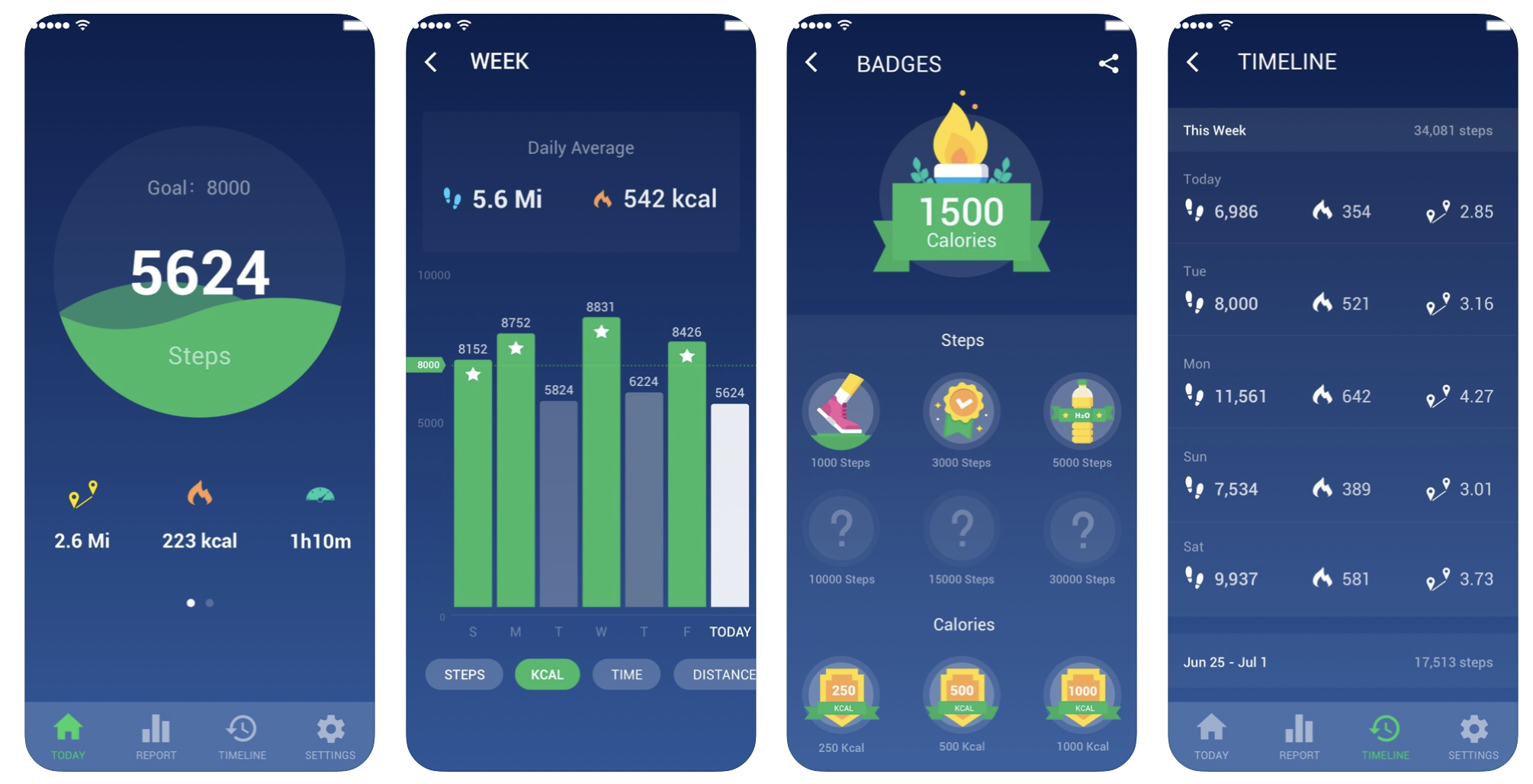 App contapassi: pedometer