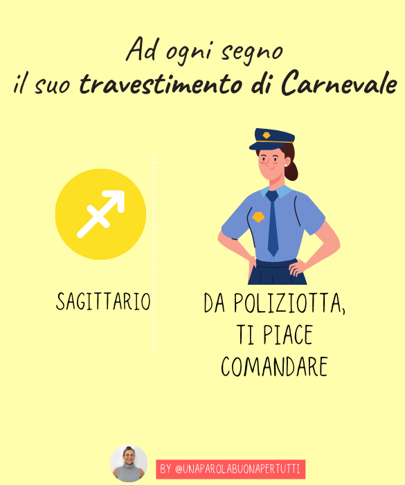 <p>Da poliziotta, ti piace comandare.</p>
