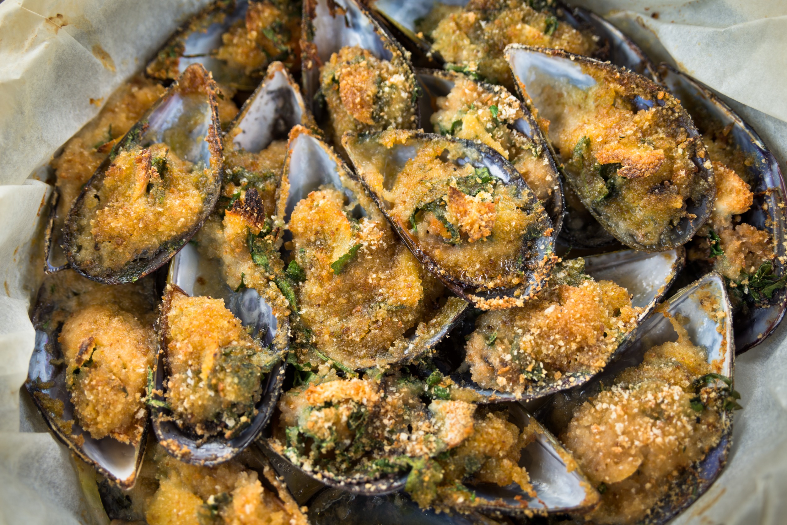 cozze gratinate forno