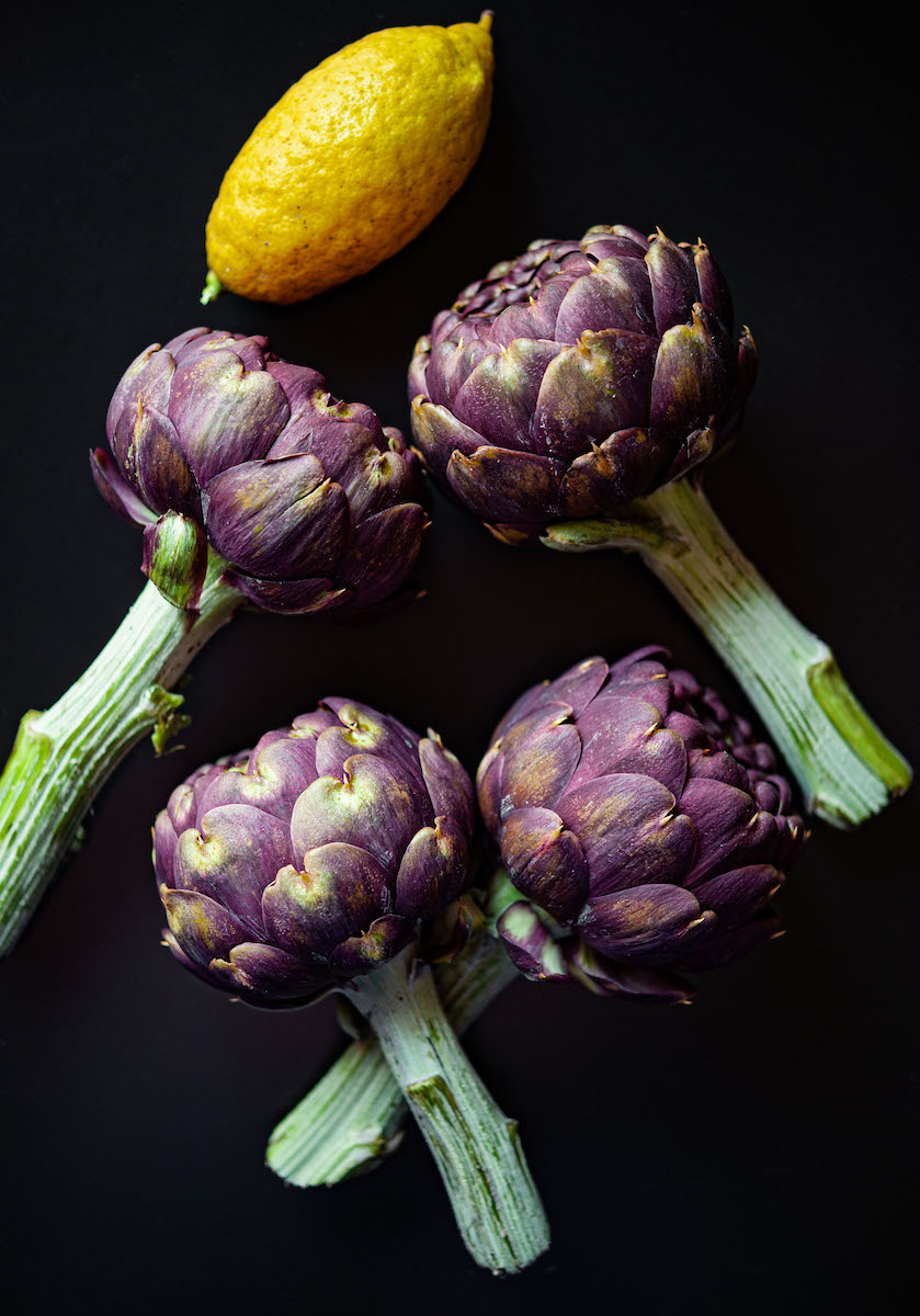 Ingredienti carciofi alla giudia