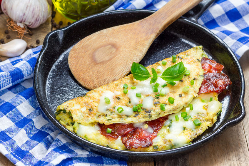 omelette francese al bacon