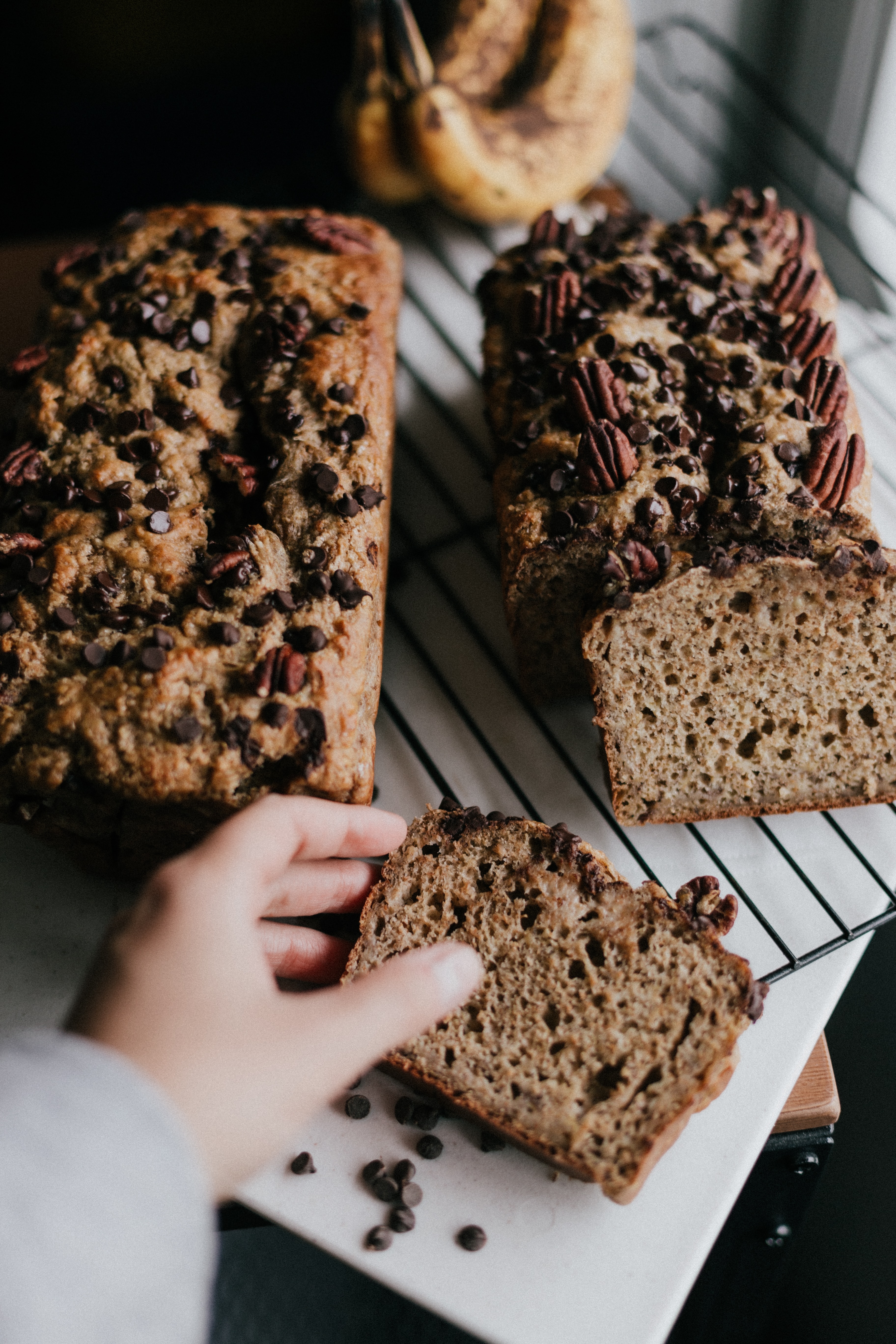 Banana bread al cioccolato