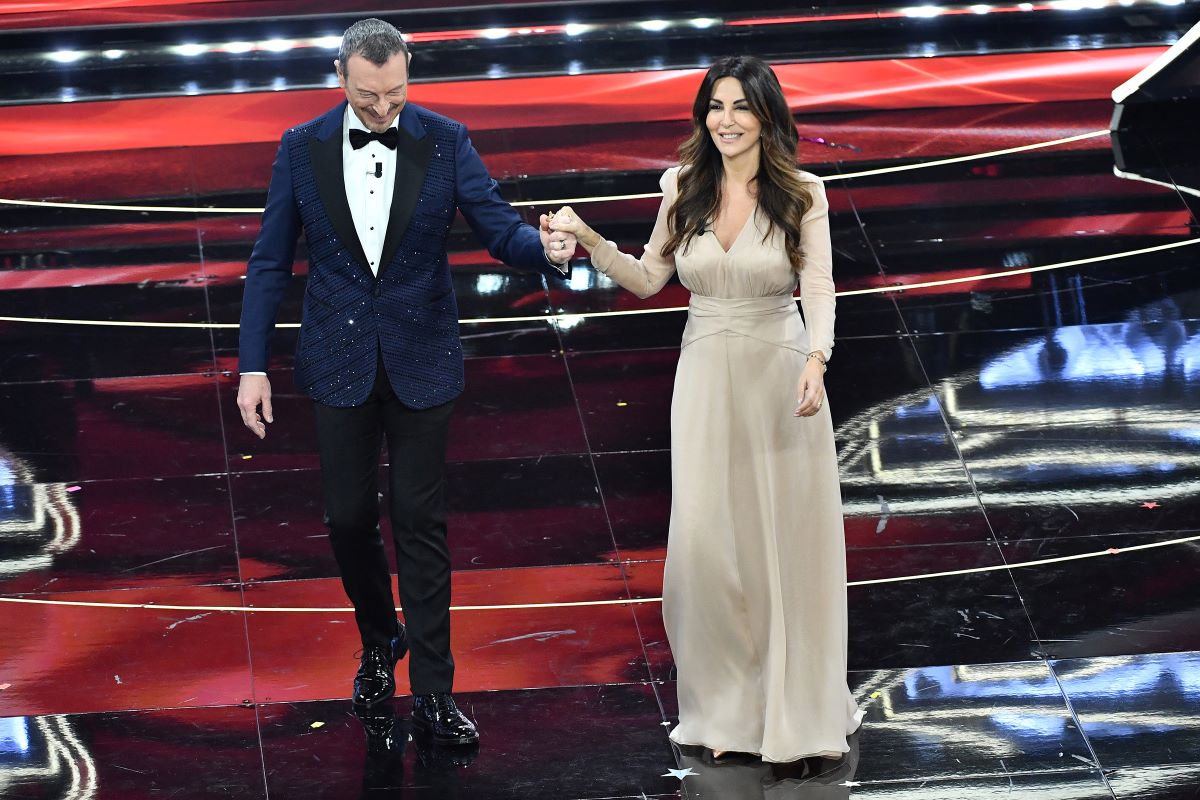 Amadeus e Sabrina Ferilli - Sanremo 2022