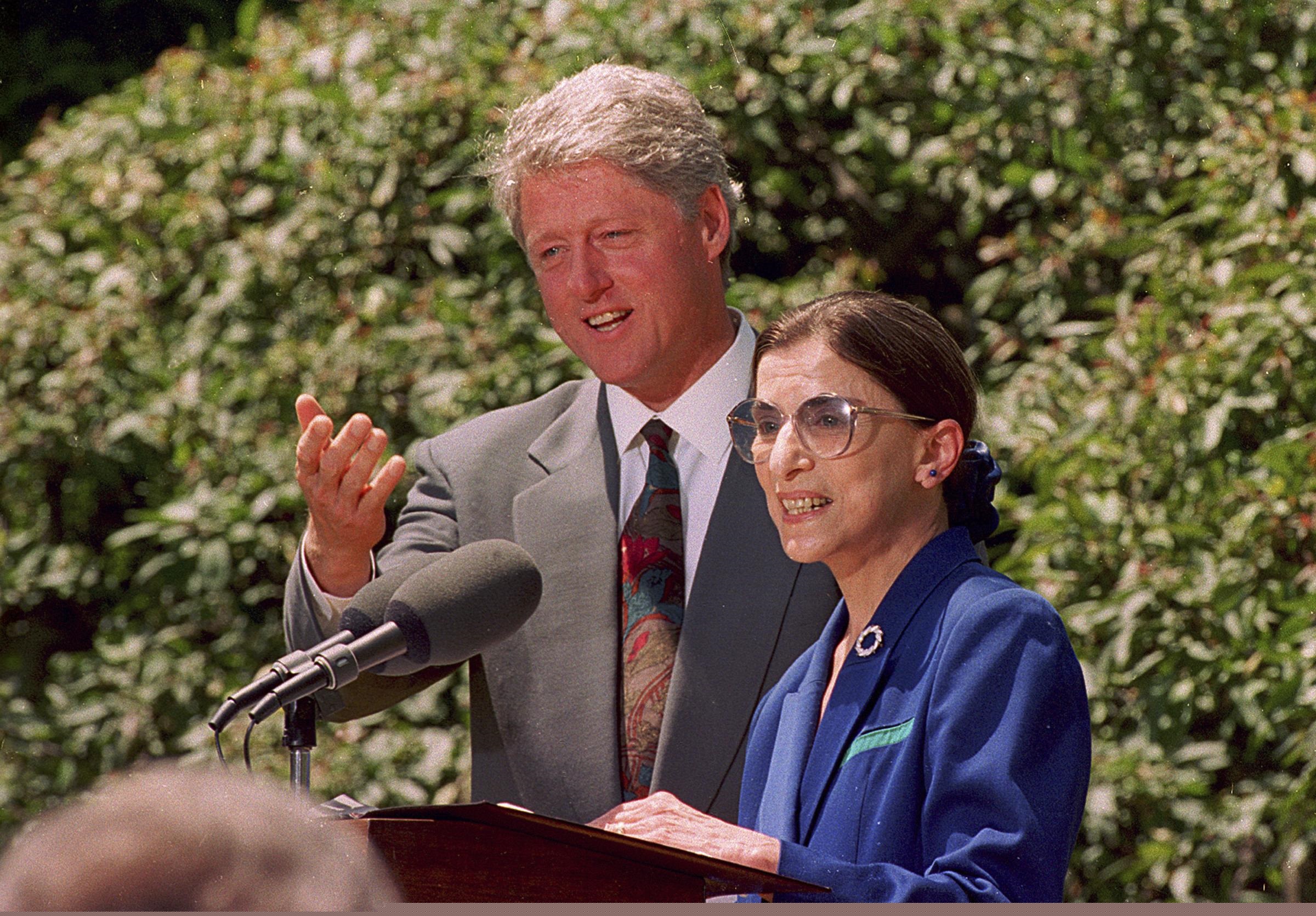 Ruth Ginsburg e Clinton