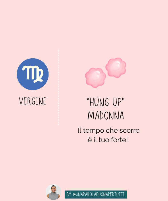 <p><em>Hung up</em> di <strong>Madonna</strong>, il <strong>tempo</strong> che scorre è il tuo forte!</p>
