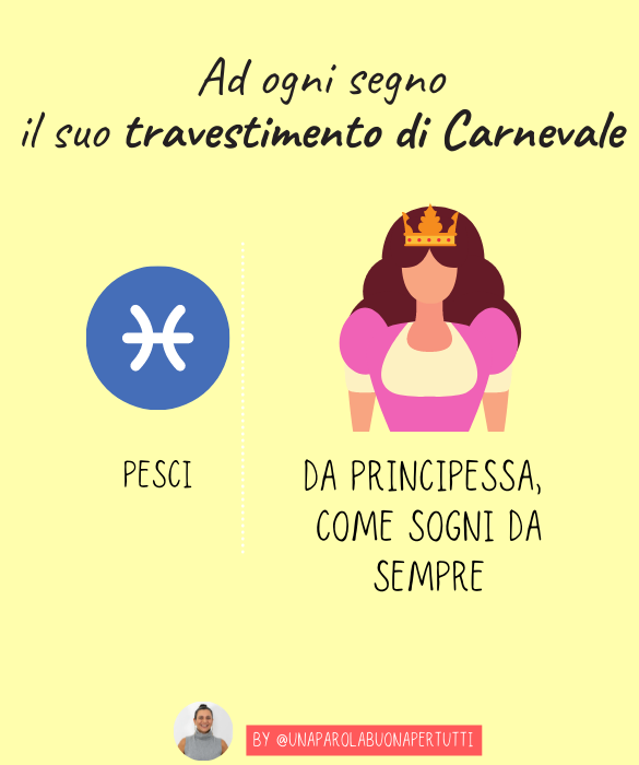 <p>Da principessa, come sogni da sempre. </p>
