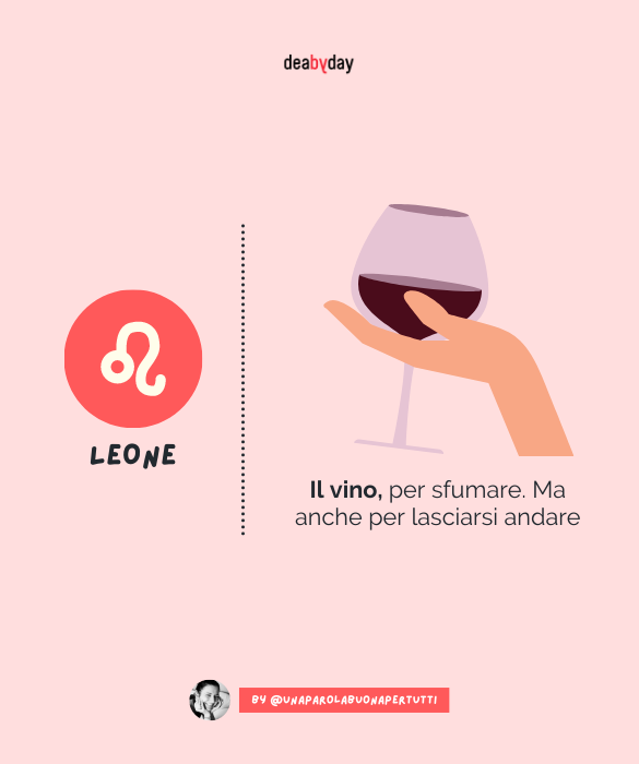 <p>Il vino, per sfumare. Ma anche per lasciarsi andare. </p>
